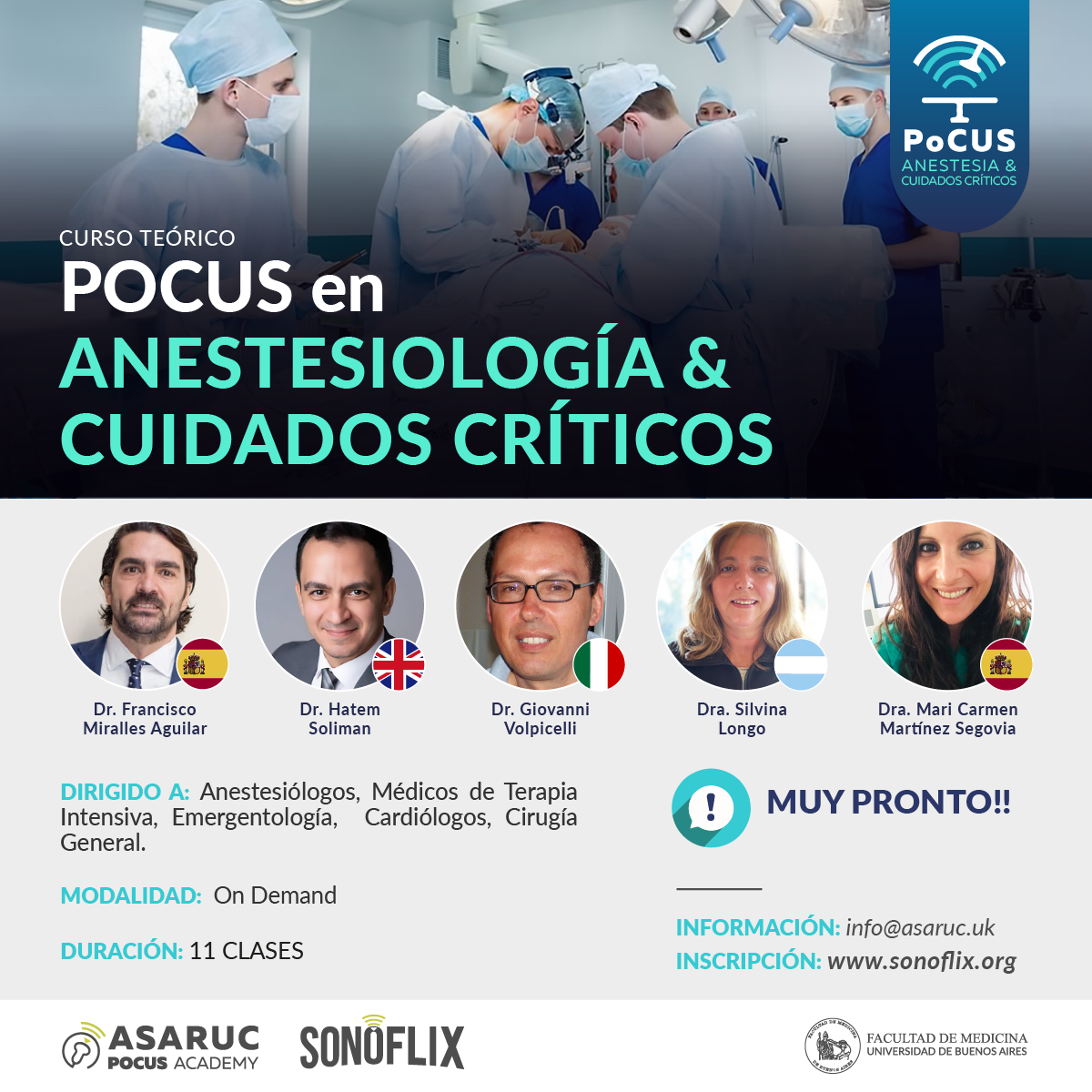 POCUS en Anestesiología y Cuidados Críticos (on demand)